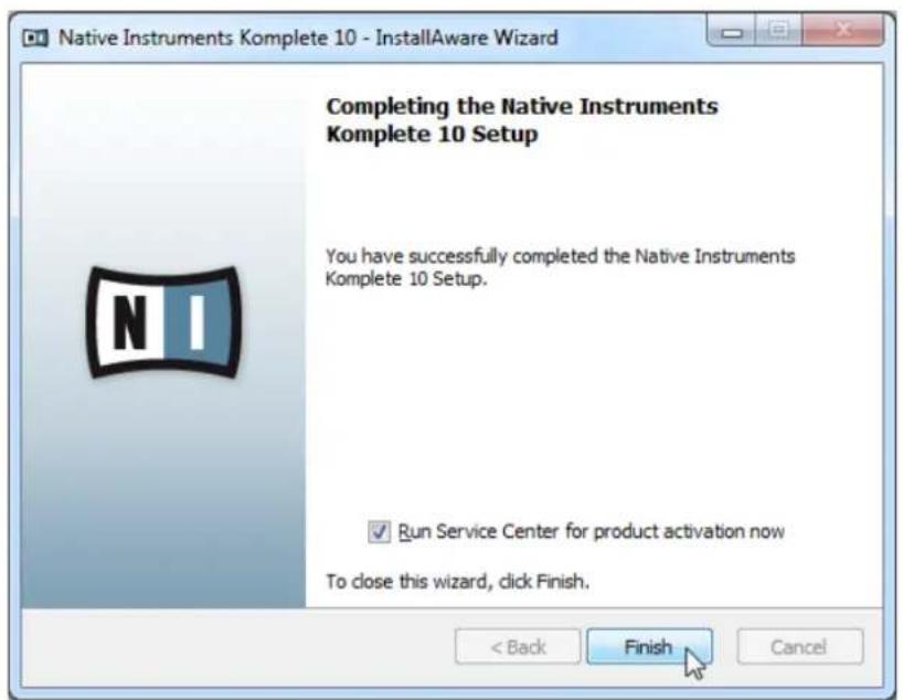 NATIVE INSTRUMENTS Komplete 10 - Finalisez l'installation - 1
