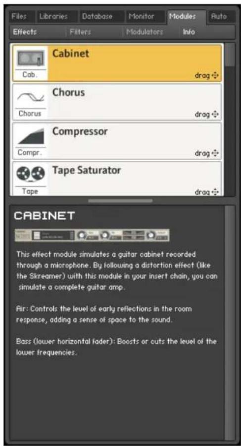 NATIVE INSTRUMENTS Kontakt 5 - Onglet Modules - 1