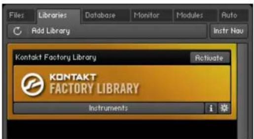 NATIVE INSTRUMENTS Kontakt 5 - Menus Info et Function - 1
