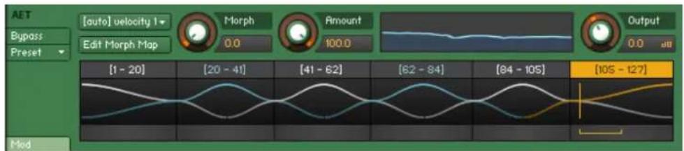 NATIVE INSTRUMENTS Kontakt 5 - Contrôles du module AET Filter - 1