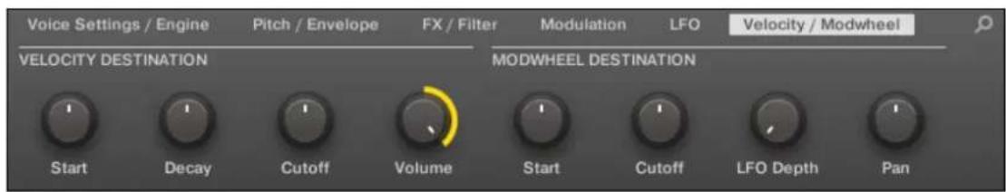 NATIVE INSTRUMENTS Maschine 2.0 MK1 - Page 6 : Velocity / Modwheel - 2