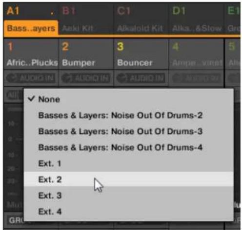 NATIVE INSTRUMENTS Maschine 2.0 MK1 - Configurer les entrées externes des Sounds en Affichage Mix - 5