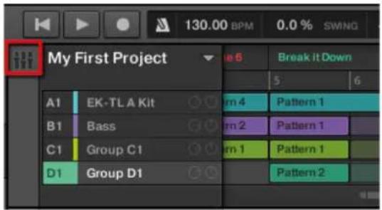 NATIVE INSTRUMENTS Maschine 2.0 MK1 - Basculer entre l'Affichage Arrange et l'Affichage Mix - 1