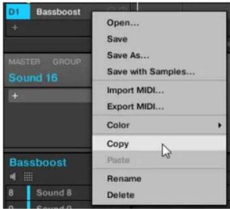 NATIVE INSTRUMENTS Maschine 2.0 MK1 - Copier et coller les Groups - 2
