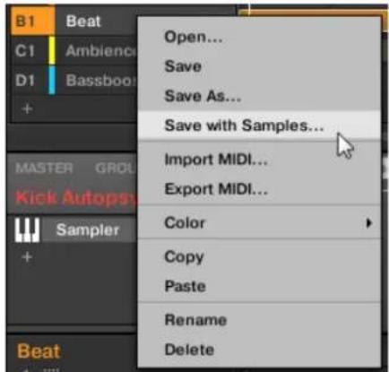 NATIVE INSTRUMENTS Maschine 2.0 MK1 - Sauvegarder un Group avec ses Samples - 1
