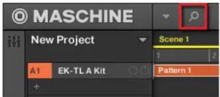 NATIVE INSTRUMENTS Maschine 2.0 MK1 - Afficher/masquer le Browser - 1