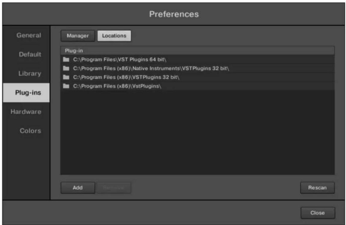 NATIVE INSTRUMENTS Maschine 2.0 MK1 - Panneau Locations - 1