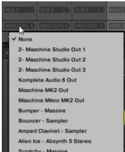 NATIVE INSTRUMENTS Maschine 2.0 MK1 - Configurer les sorties MIDI des Sounds en Affichage Mix - 5