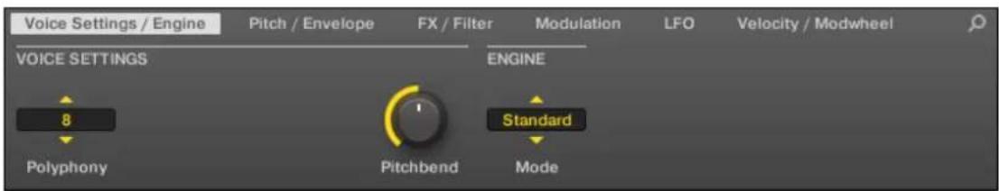 NATIVE INSTRUMENTS Maschine 2.0 MK1 - Page 1 : Voice Settings / Engine - 2