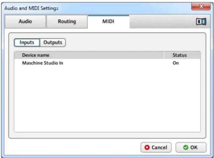 NATIVE INSTRUMENTS Maschine 2.0 MK1 - Audio and MIDI Settings (Réglages Audio et MIDI) - 4