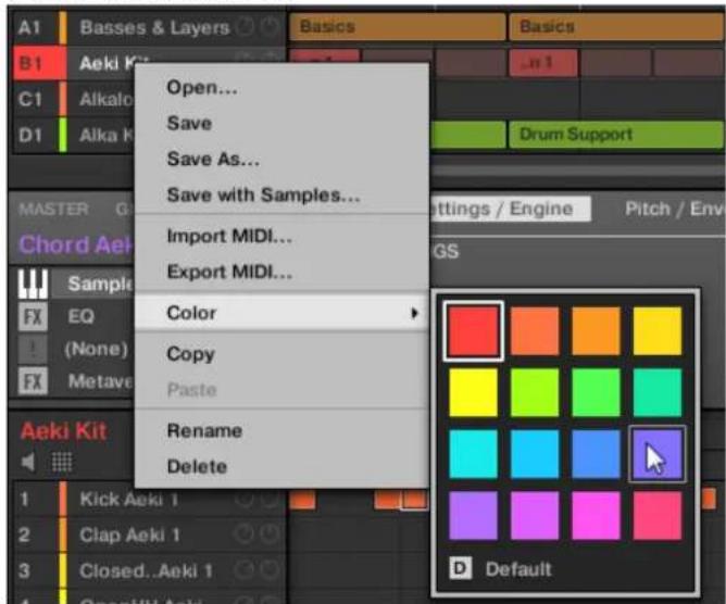 NATIVE INSTRUMENTS Maschine 2.0 MK1 - Modifier la couleur des Groups - 1