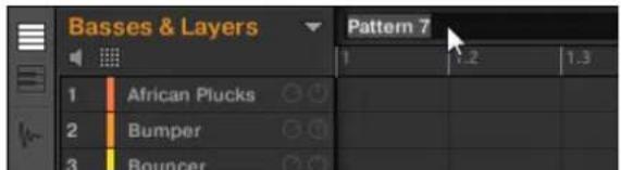 NATIVE INSTRUMENTS Maschine 2.0 MK2 - Renommer des Patterns dans le Pattern Editor - 1