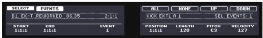 NATIVE INSTRUMENTS Maschine 2.0 MK2 - Mode Select : sélectionner des Events (pads en mode Group) - 1