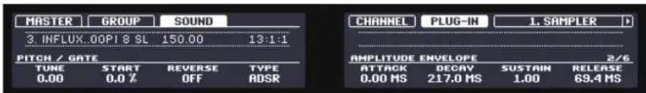 NATIVE INSTRUMENTS Maschine 2.0 MK2 - Page 2 : Pitch / Envelope - 1