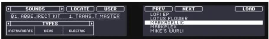 NATIVE INSTRUMENTS Maschine 2.0 MK2 - Sélectionner des tags (attributs) « Type » et « Mode » avec le contrôleur MASCHINE - 1