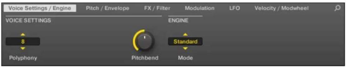NATIVE INSTRUMENTS Maschine 2.0 MK2 - Page 1 : Voice Settings / Engine - 2