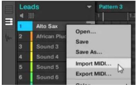 NATIVE INSTRUMENTS Maschine 2.0 MK2 - Importer un fichier MIDI dans un Sound - 1