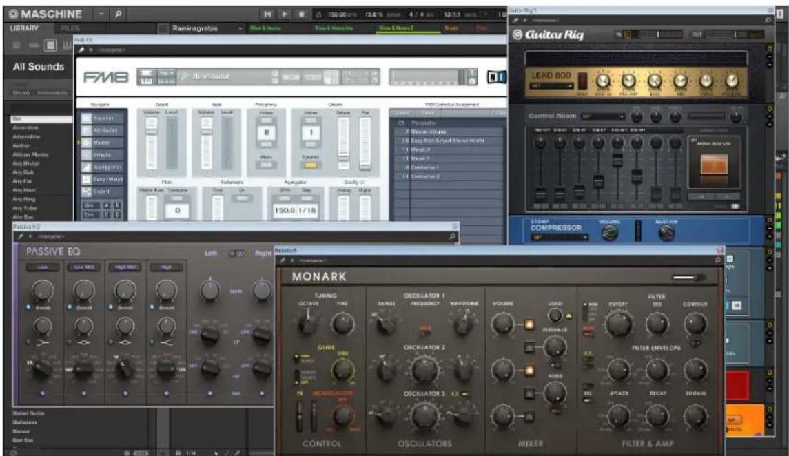 NATIVE INSTRUMENTS Maschine 2.0 MK2 - Ouvrir/fermer les fenêtres des Plug-ins - 2