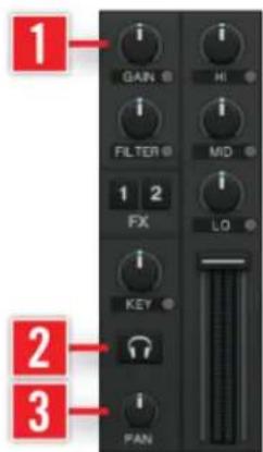 NATIVE INSTRUMENTS Traktor 2 - GAIN, Cue et PAN - 1