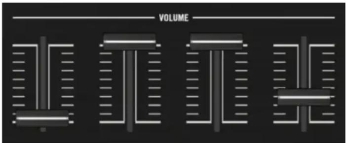 NATIVE INSTRUMENTS Traktor Kontrol D2 - Tirettes de volume des slots - 1