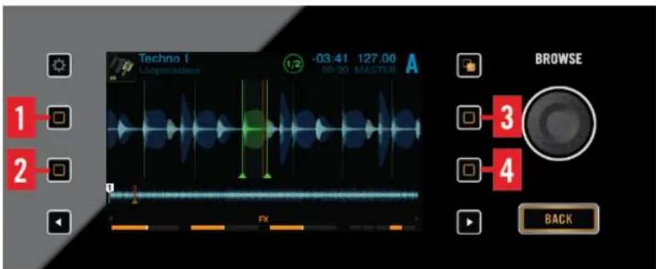 NATIVE INSTRUMENTS Traktor Kontrol D2 - Boutons Display - 1