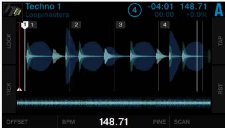 NATIVE INSTRUMENTS Traktor Kontrol D2 - Interactions du mode Beatgrid - 1