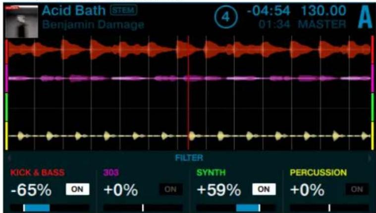 NATIVE INSTRUMENTS Traktor Kontrol D2 - Utiliser l'effet FILTER sur les Stem Parts - 2