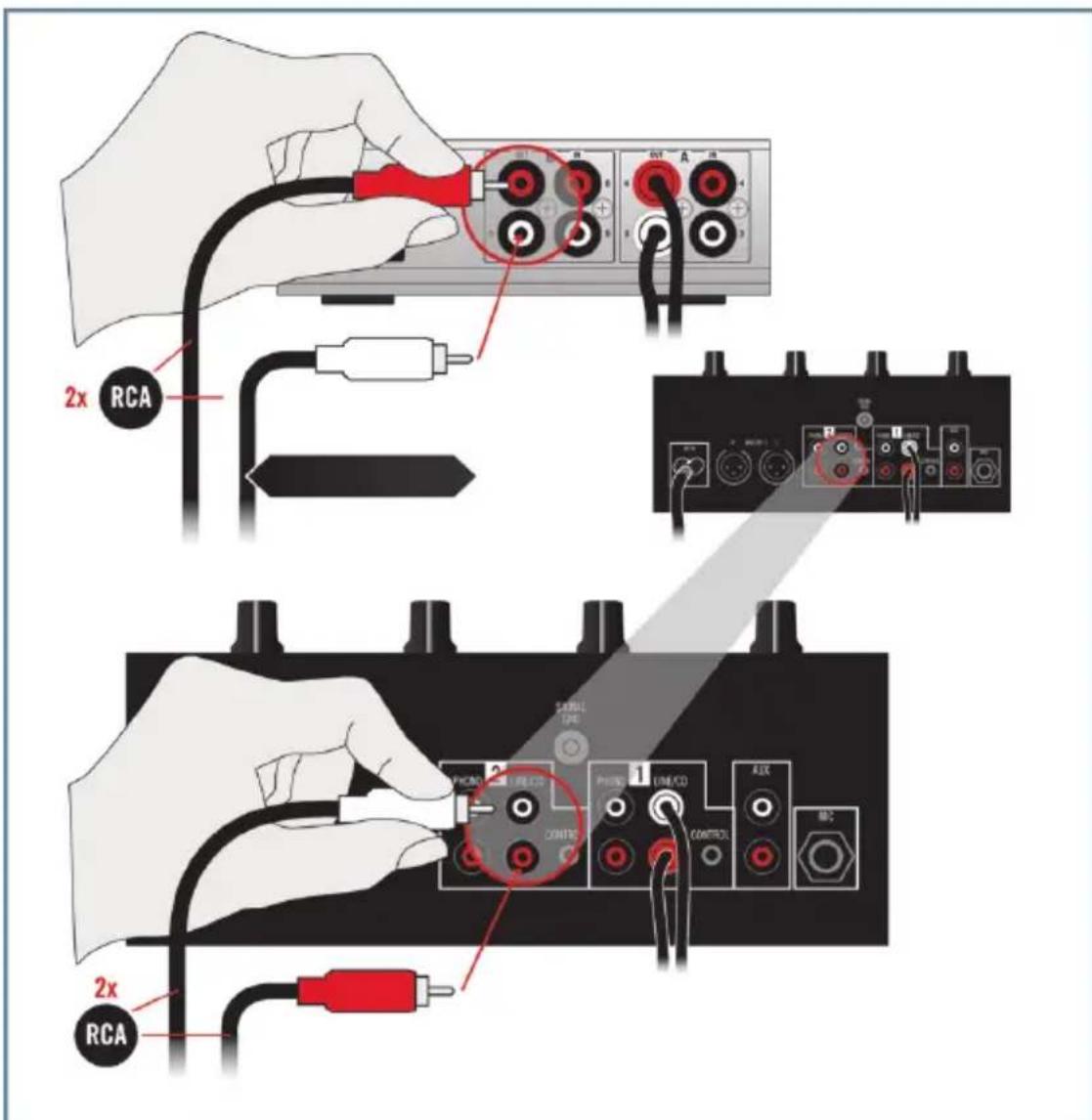 NATIVE INSTRUMENTS Traktor Audio 6 - Connecter des platines CD pour mixer avec des CD de Timecode - 4