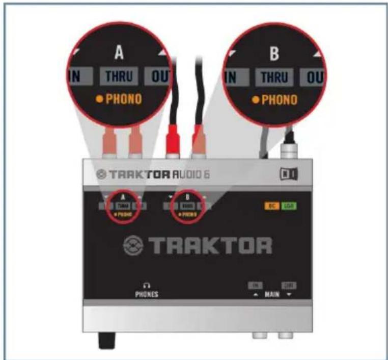 NATIVE INSTRUMENTS Traktor Audio 6 - Connecter des platines vinyles pour mixer avec des vinyles de Timecode - 8