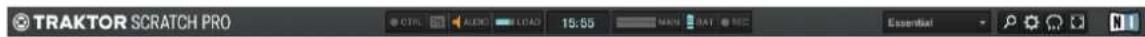 NATIVE INSTRUMENTS Traktor LE 2 - Application menu bar - 1