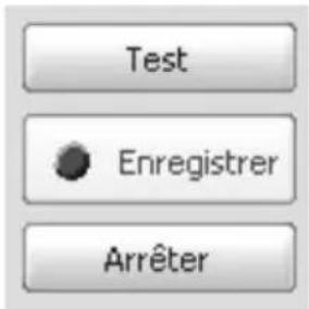 Test Enregistrer Arrêter