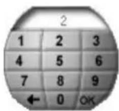 2 1 2 3 4 5 6 7 8 9 ← 0 OK