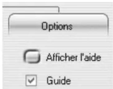 Options Afficher l'aide Guide