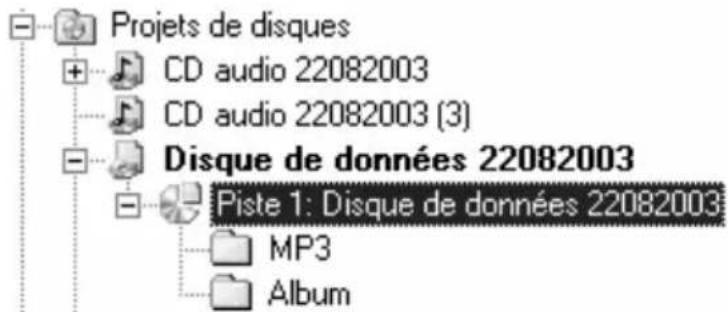 Projets de disques CD audio 22082003 CD audio 22082003 (3) Disque de données 22082003 Piste 1: Disque de données 22082003 MP3 Album