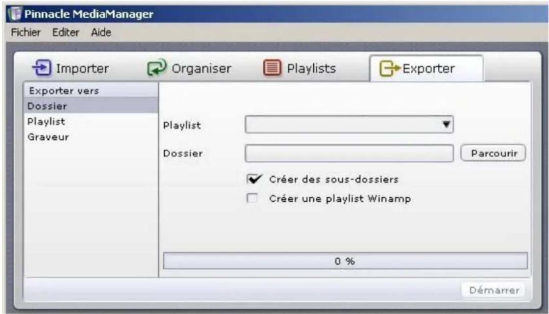 Avid MediaManager - Onglet Exporter - Présentation - 1