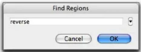 Avid Pro Tools 7.0 - Pour rechercher et afficher les régions contenant un mot ou une expression donnés, procédez comme suit : - 1