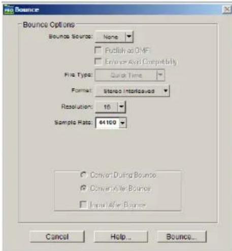 Avid Pro Tools 7.0 - Pour créer une séquence QuickTime Incorporant le mixage audio sur sa piste son : - 1