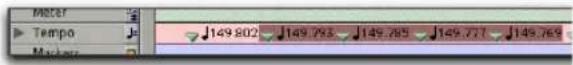 Avid Pro Tools 7.0 - Pour copler et coller plusieurs événements de tempo : - 1