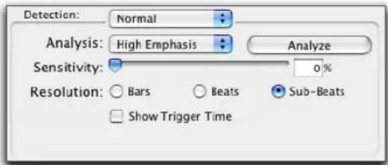 Avid Pro Tools 7.0 - Pour calculer le tempo d'une sélection avec le Beat Detective : - 1