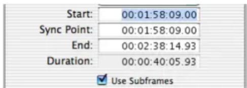 Avid Pro Tools 7.0 - Option Use Subframes - 1