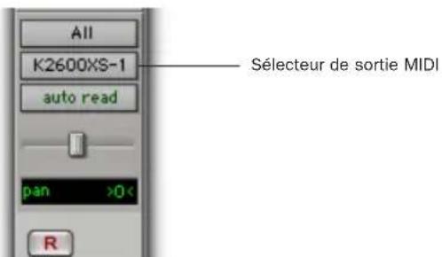 Avid Pro Tools 7.0 - Configuration de pistes MIDI ou de pistes d'instrument pour l'enregistrement - 6