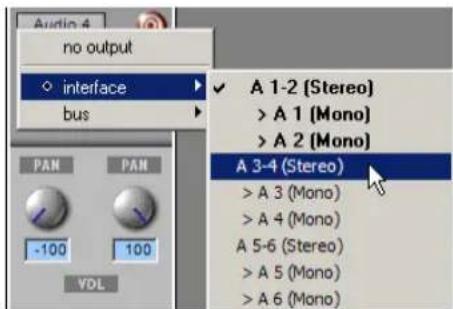 Avid Pro Tools 7.0 - Pour réassigner une sortie : - 1