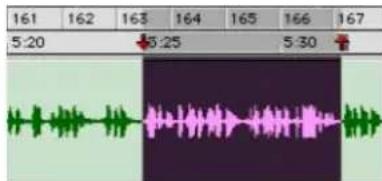 Avid Pro Tools 7.0 - Pour définir la région à enregistrer dans une règle temporelle : - 1