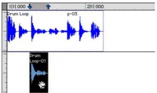 Avid Pro Tools 7.0 - Pour séparer une sélection sans affecter les régions d'origine : - 1