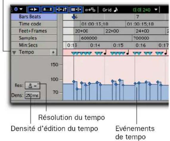 Avid Pro Tools 7.0 - Editeur de tempo - 1