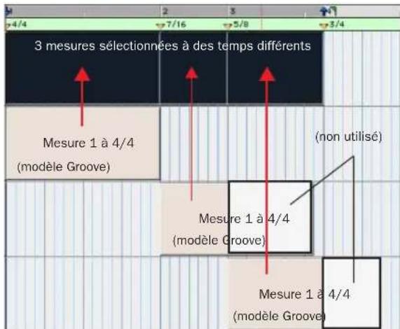 Avid Pro Tools 7.0 - Affectation du modèle dans le cas de temps mixtes - 1