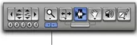 Avid Pro Tools 7.0 - Pour enregistrer un zoom à l'alde du bouton de changement de zoom : - 1