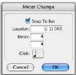 Avid Pro Tools 7.0 - Pour définir la métrique par défaut d'une session : - 2