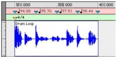 Avid Pro Tools 7.0 - Matériel exprimé en échantillons avec des tempos variables - 1