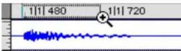 Avid Pro Tools 7.0 - Pour effectuer un zoom horizontal dans une règle : - 1